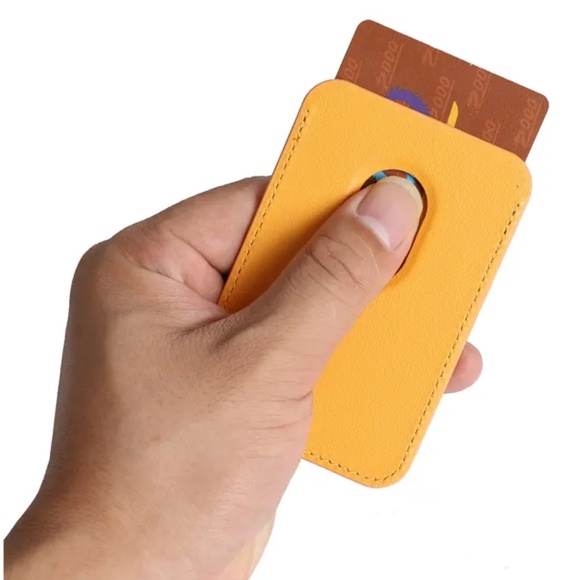 NEW Leather Phone Magnetic Card Wallet Apple Compatible - Multiple Colors Avail! - Picture 3 of 14